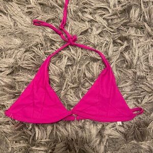 pink shein bikini top size small